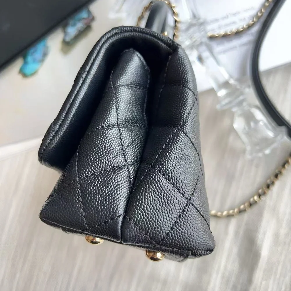 Chanel Caviar Mini Caviar Coco Handle Bag Black - Picture 4 of 10